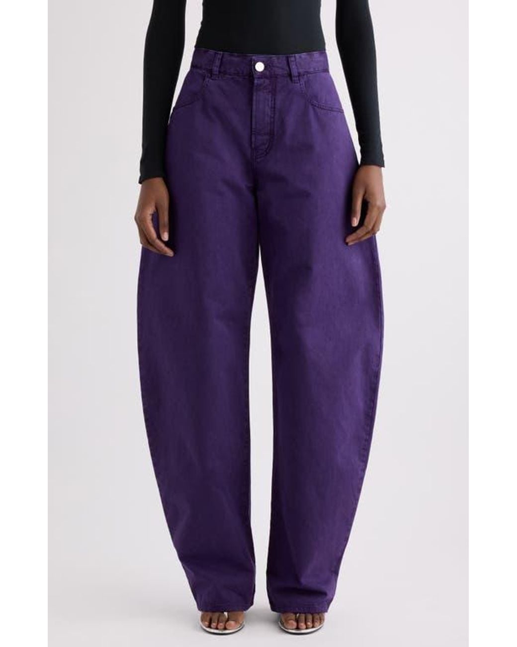 Alaïa Purple Round Jeans