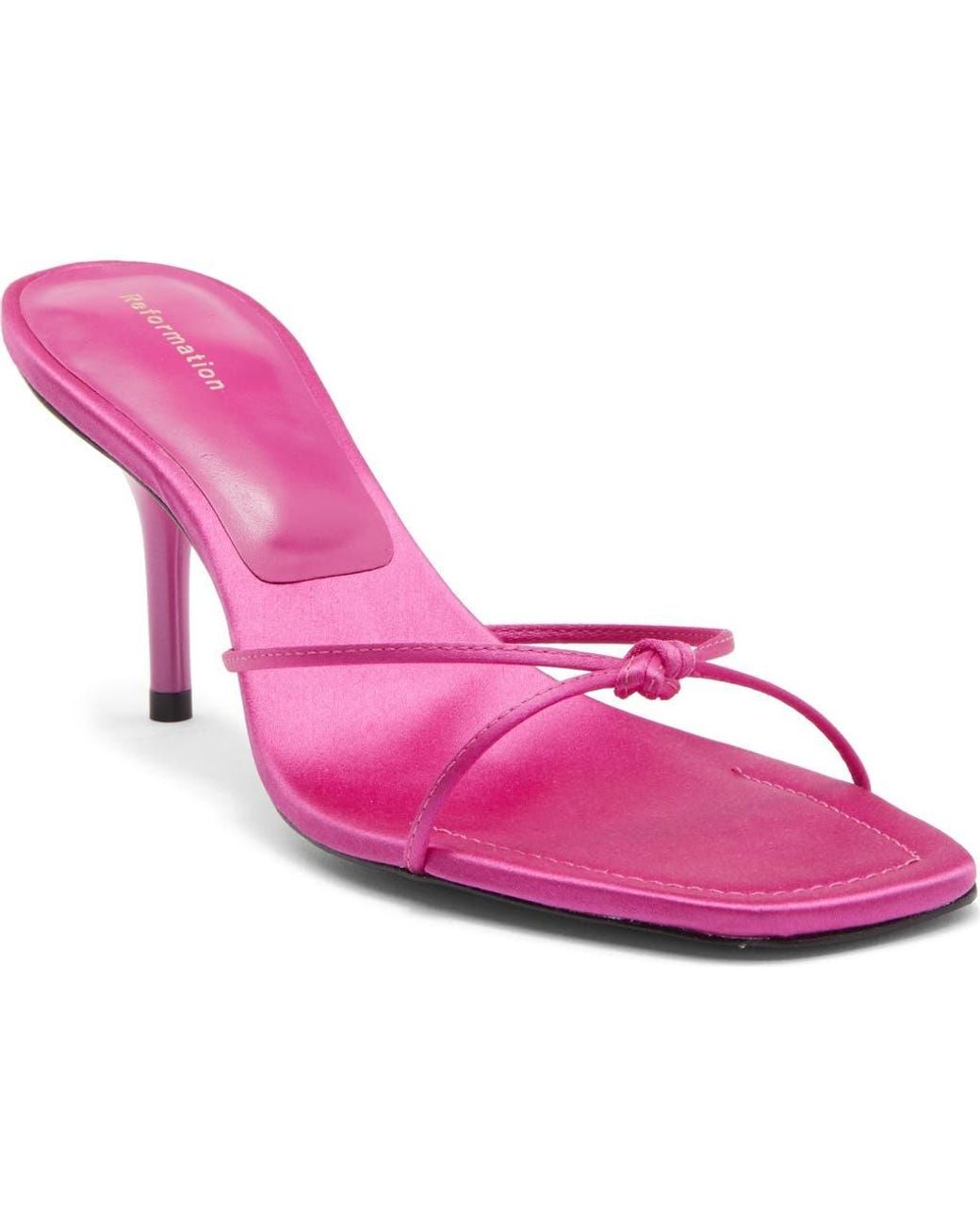 Reformation Pink Cooper Slide Sandal