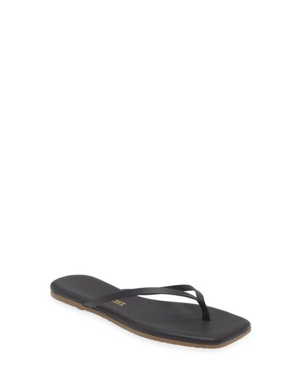 TKEES White Lily Square Toe Flip Flop