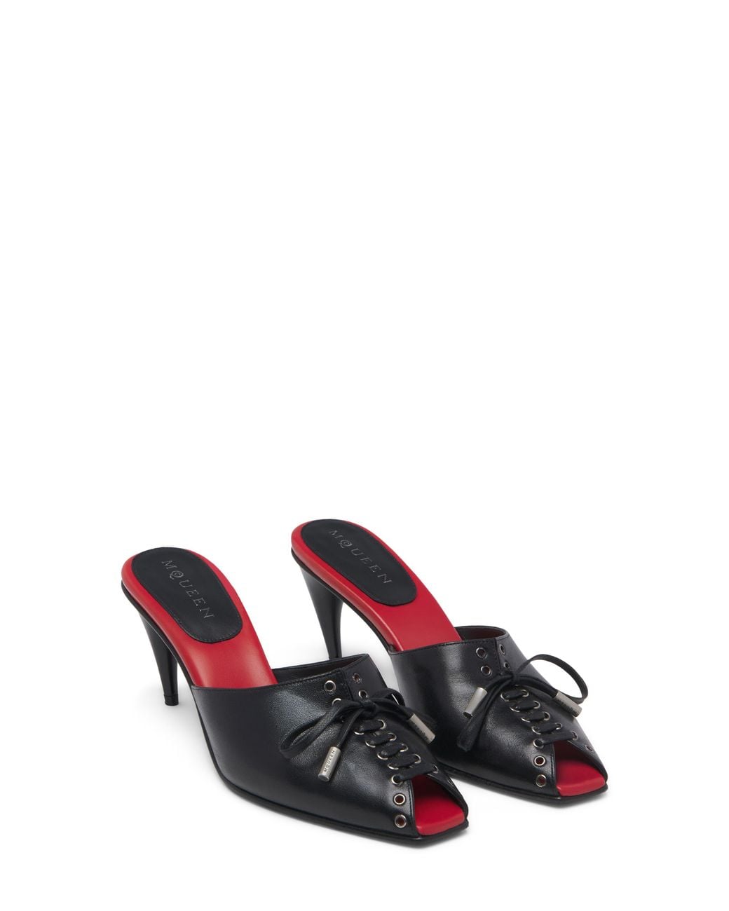 McQueen Red Lexie Peep Toe Sandal