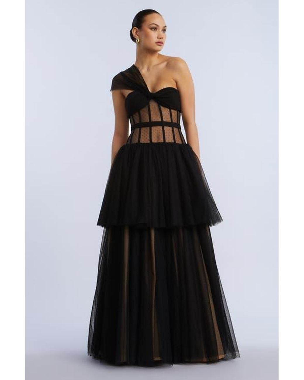 slim fit dress slacks Pre-owned BCBG MaxAzria Jovarra Chainlink Crossback Gown – Sabrina's Closet