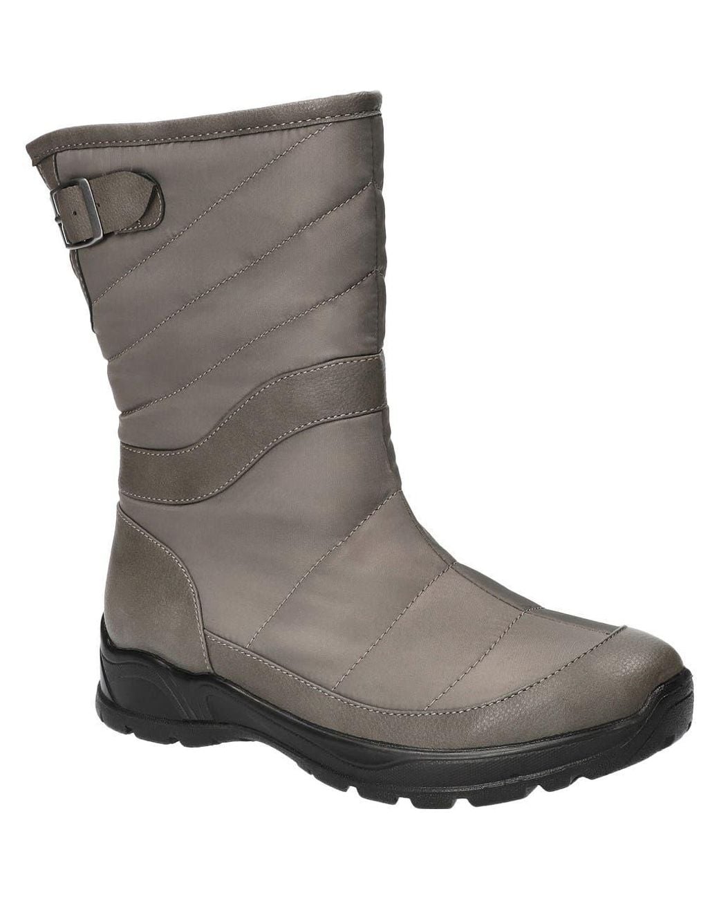 Bella Vita Gray Quilted Waterproof Boot