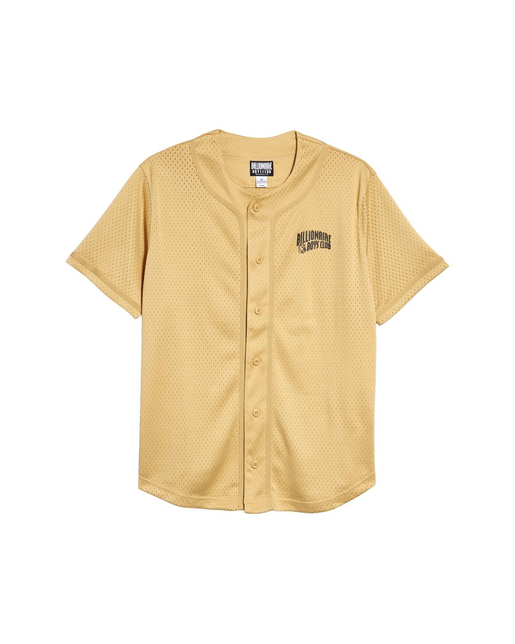 BBCICECREAM Bb Cadet Mesh Short Sleeve Buttonup Baseball Jersey in