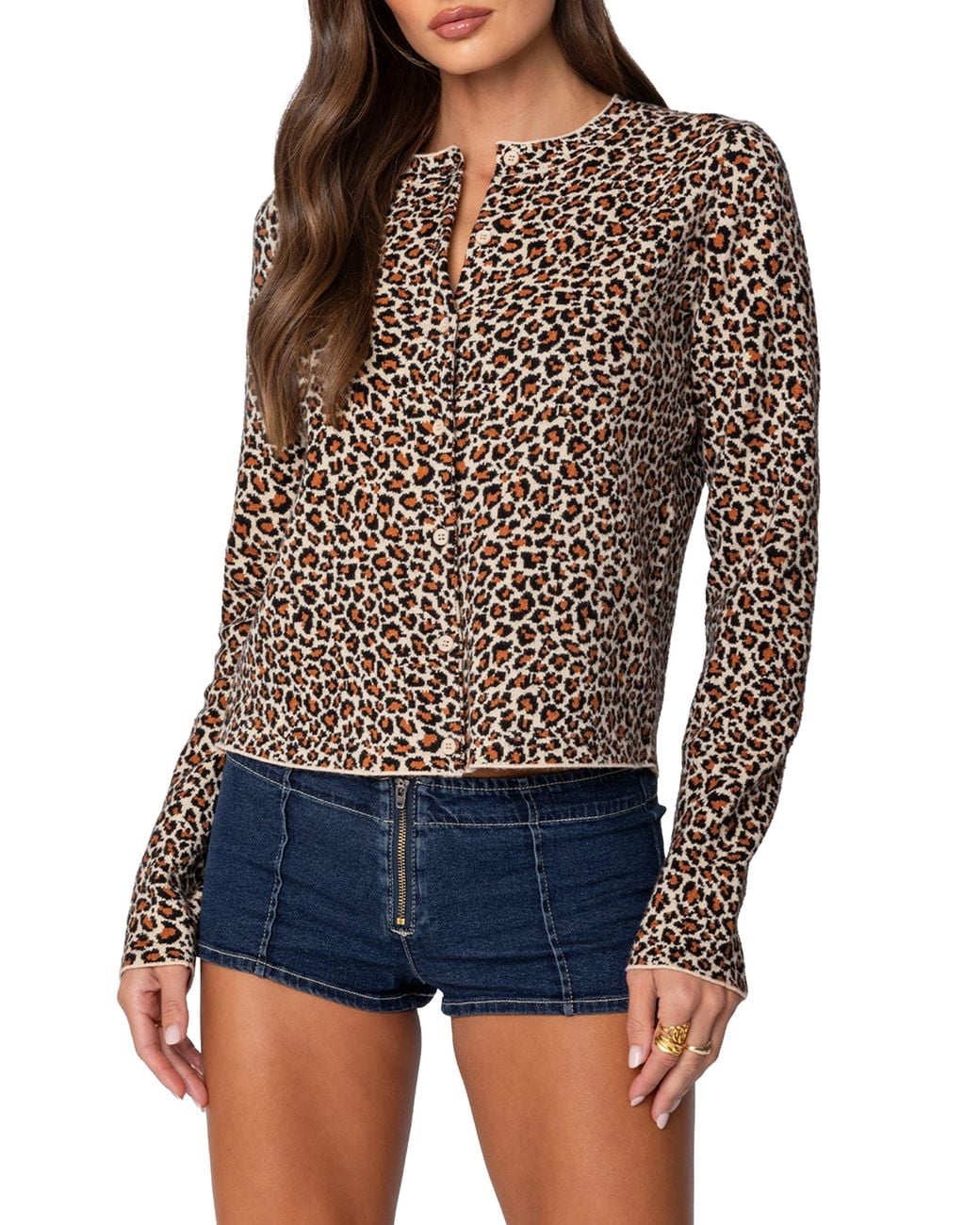 Edikted Black Print Cardigan
