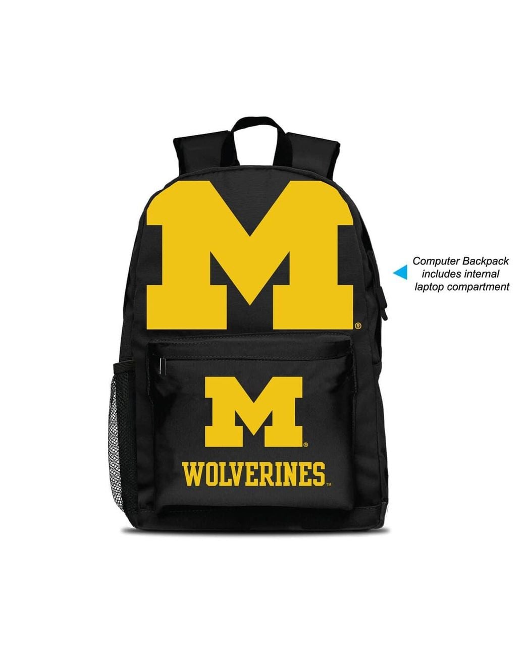 Mojo Yellow Michigan Wolverines Large Logo Fan Backpack