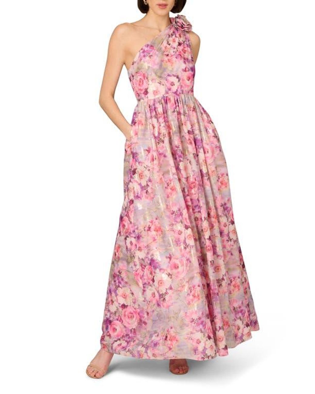 Adrianna papell jacquard ball gown online