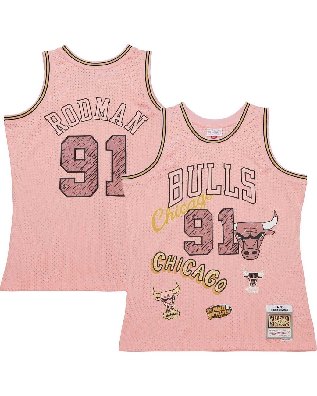 rodman jersey mitchell and ness