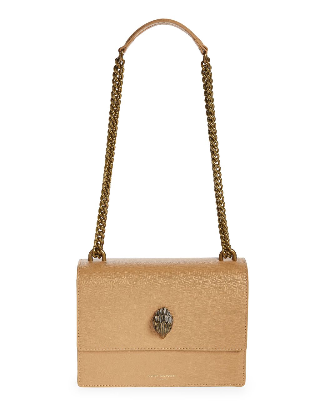 Kurt Geiger Shoreditch Leather Crossbody Bag in Natural Lyst