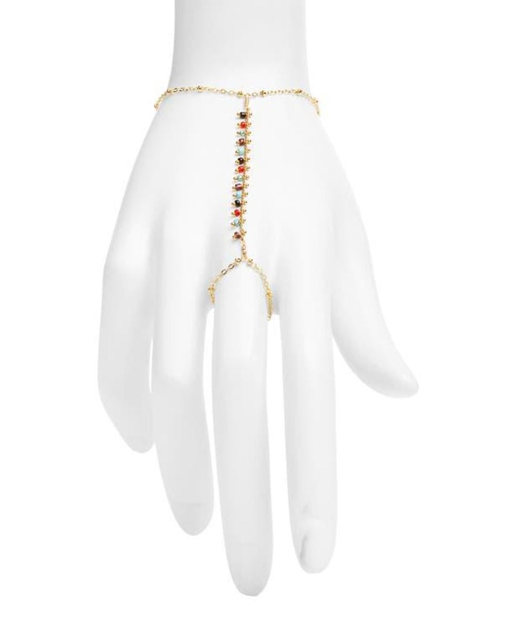 VIDAKUSH White Cluster Hand Chain