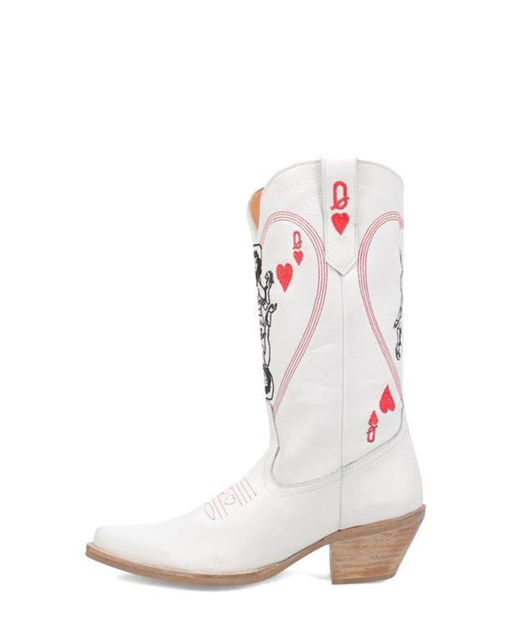 Dingo White Queen A Hearts Western Boot