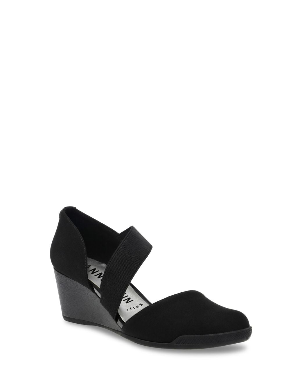 Anne Klein Black Tara Wedge Pump
