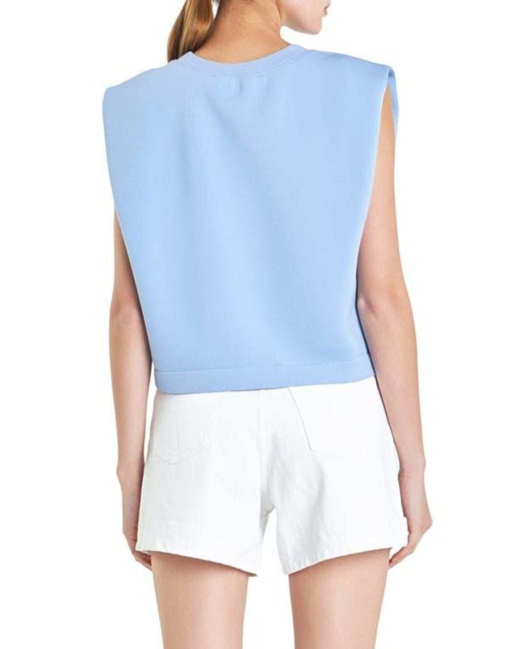 Grey Lab Blue Soft Basic Top