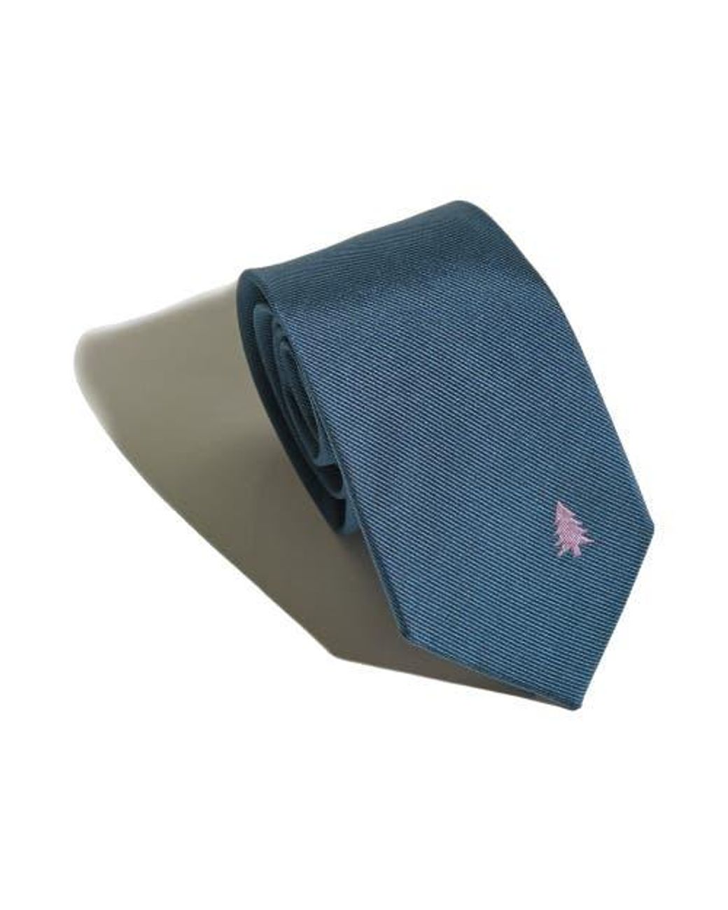 Lost Pattern Blue Silk Tie