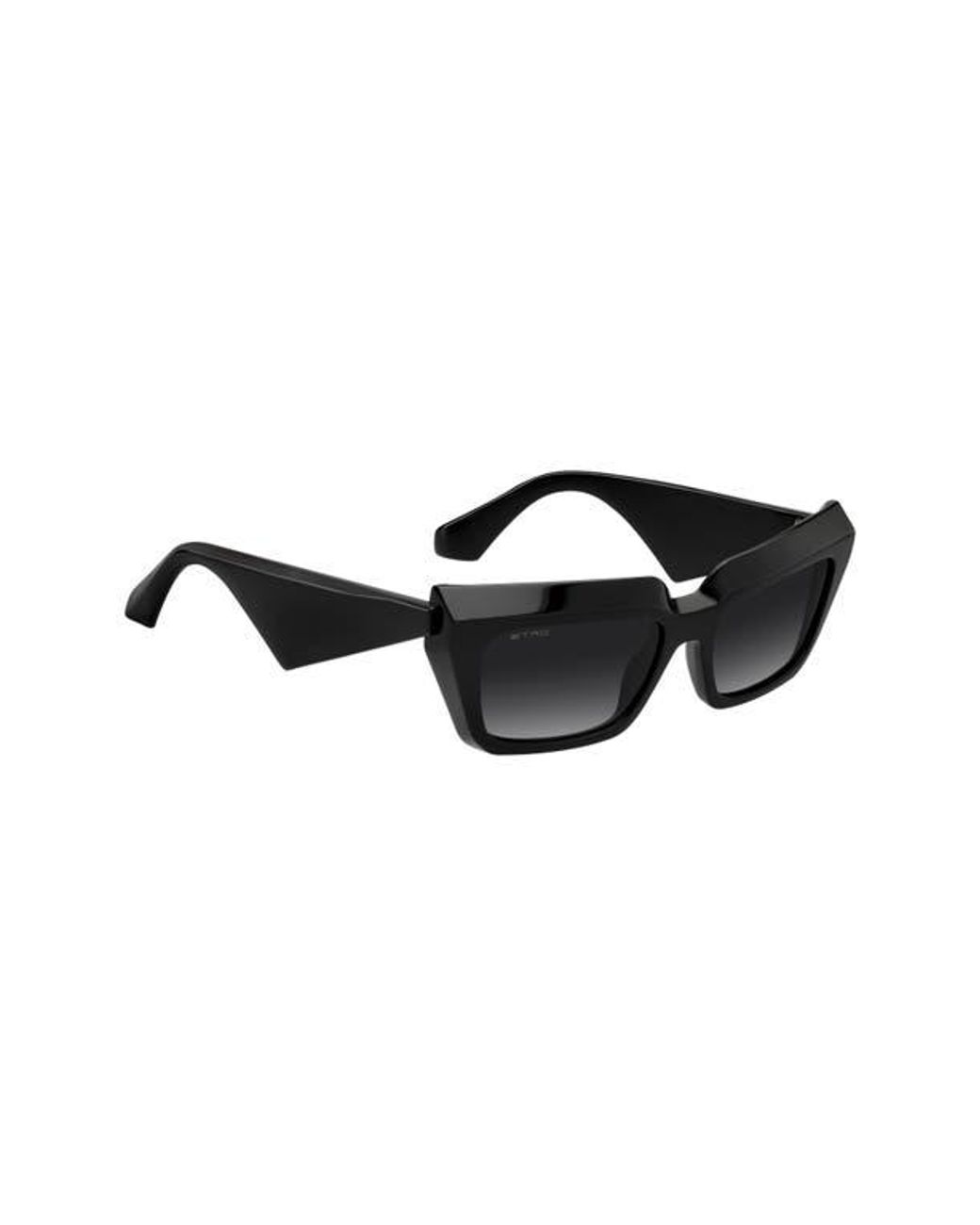 Etro Black 55Mm Rectangular Sunglasses