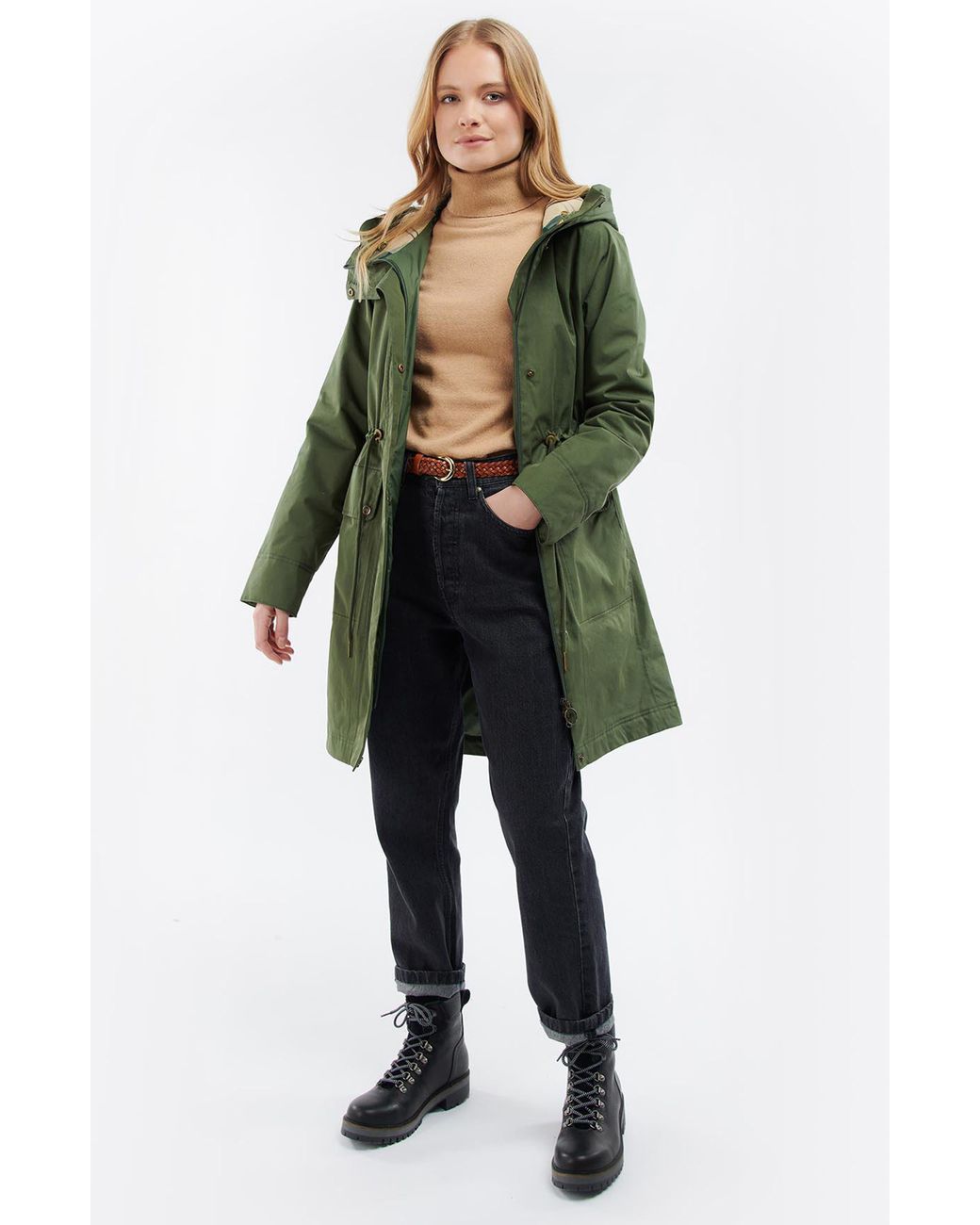 Barbour garrison 2024 longline jacket