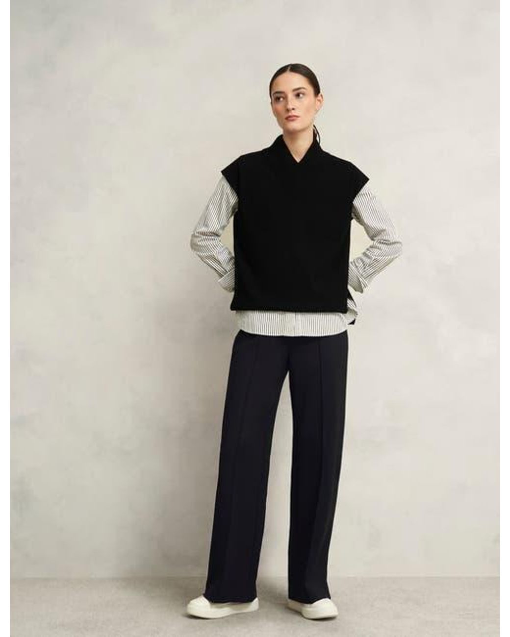 Hobbs Blue Prim Trouser