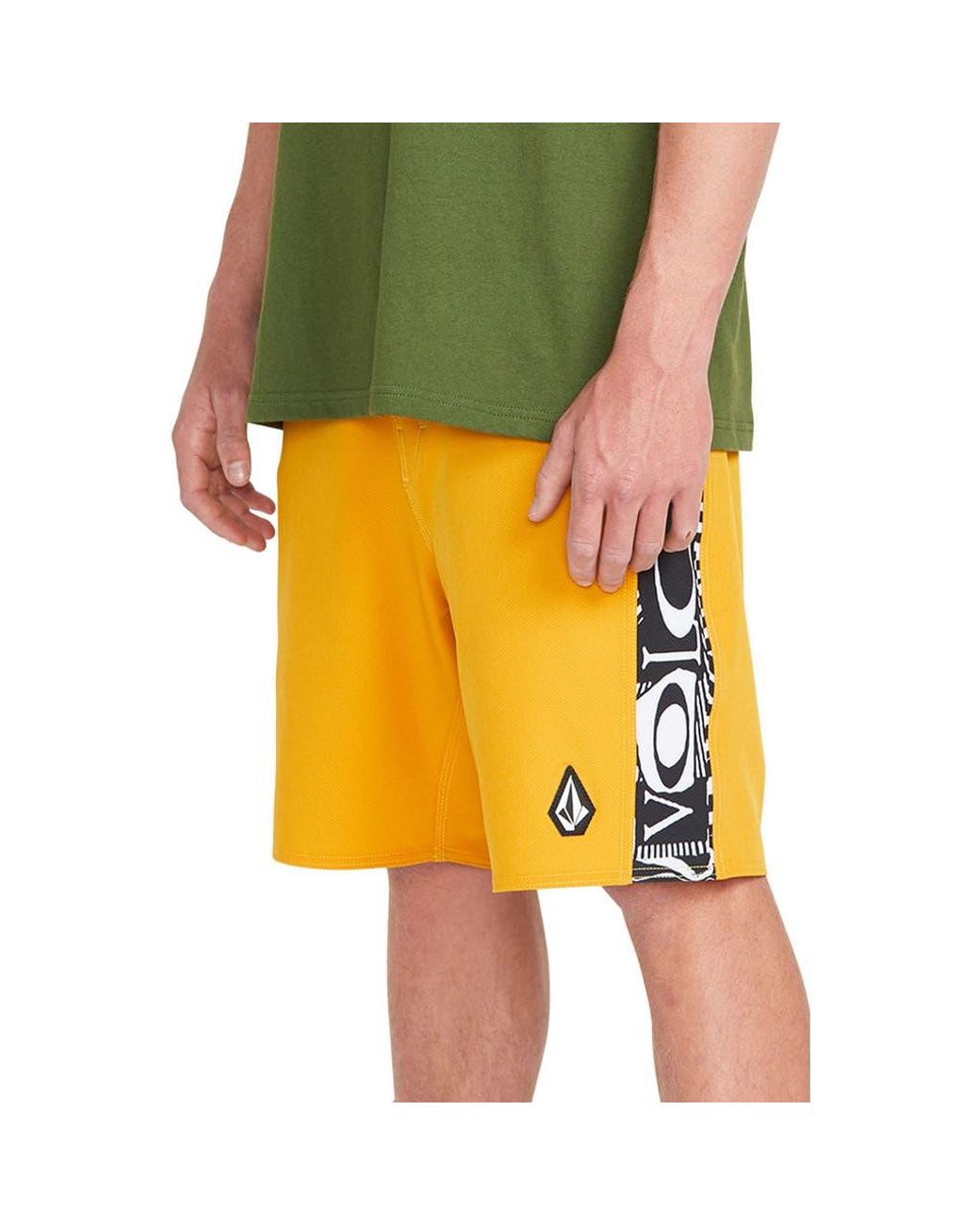 Volcom Yellow Marker Mod 20 Swim Trunks for men