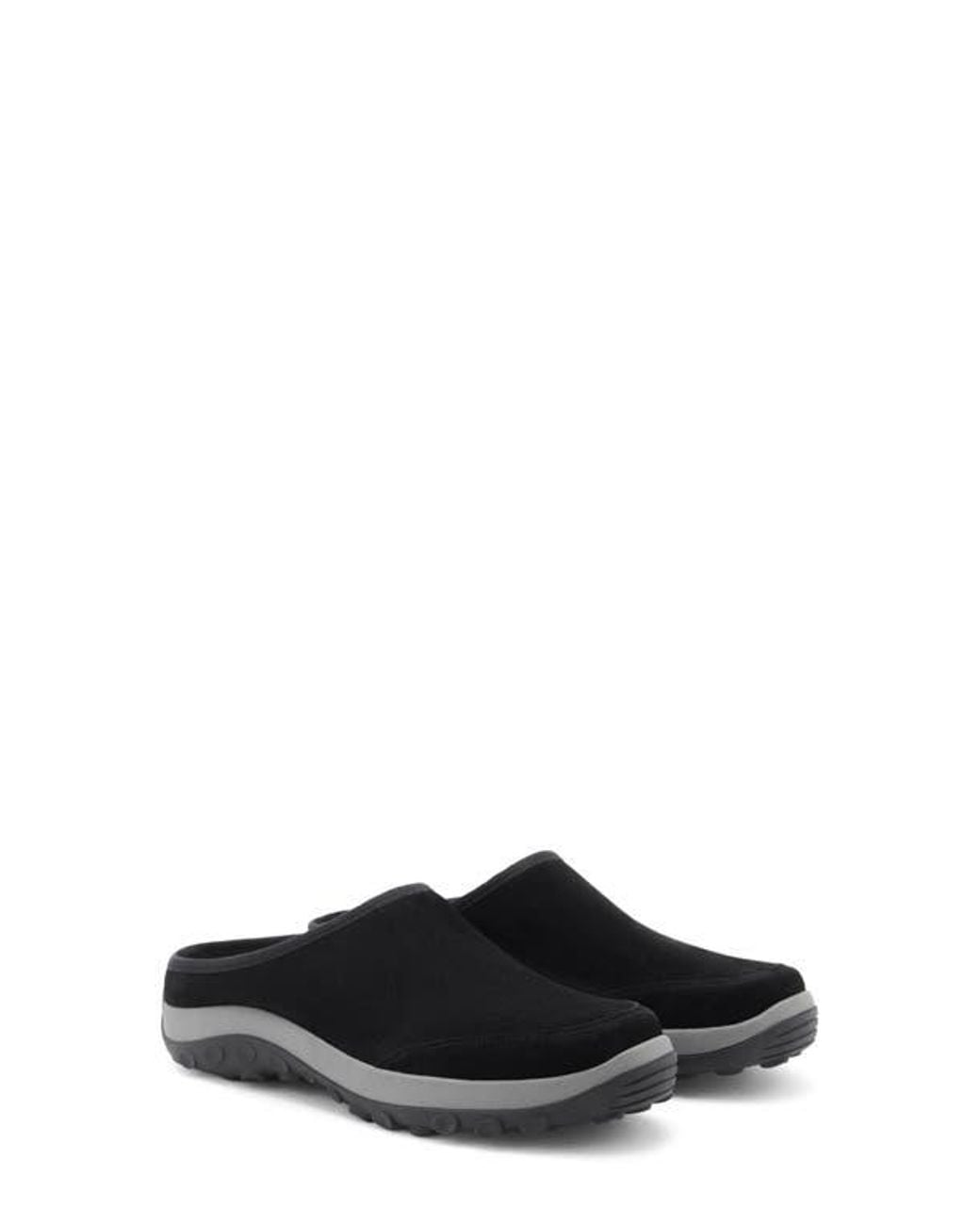 Mango Black Leather Clog