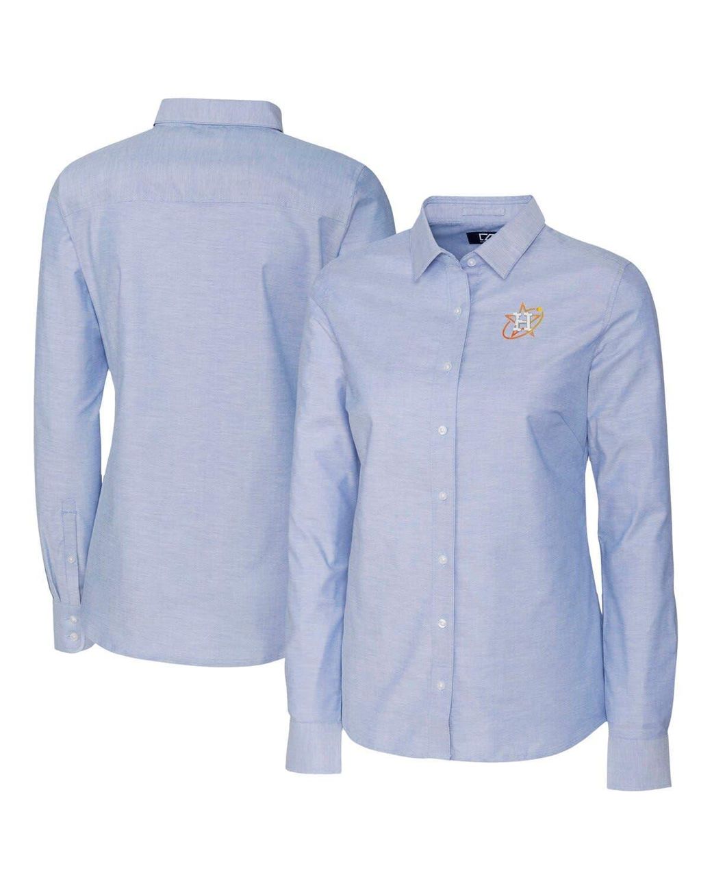 Cutter & Buck Houston Astros City Connect Oxford Stretch Dress Shirt At