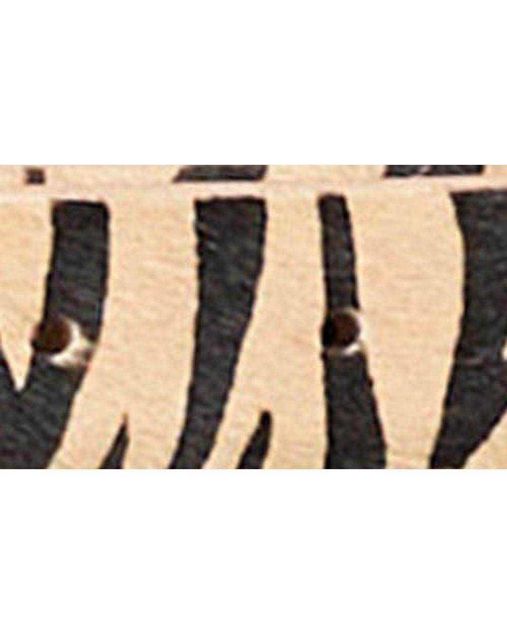 DEHANCHE Multicolor Mija Zebra Calfhair Belt