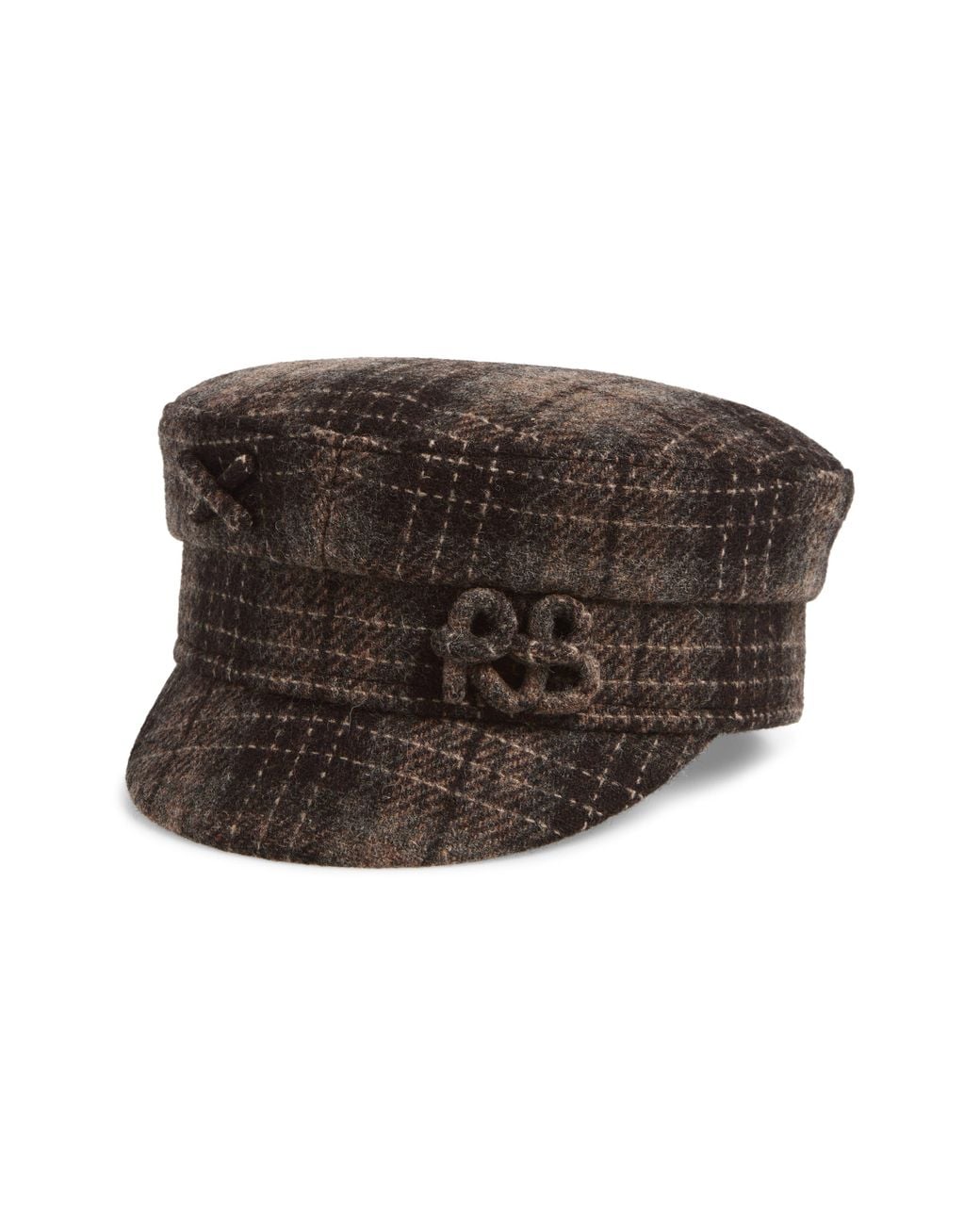 Ruslan Baginskiy Brown Plaid Baker Boy Cap