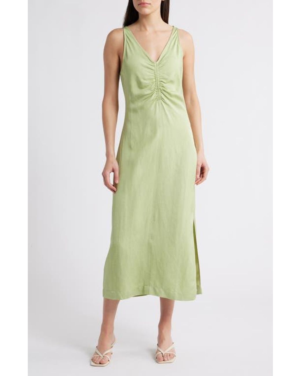 reiss-Green-Pari-Ruched-Midi-