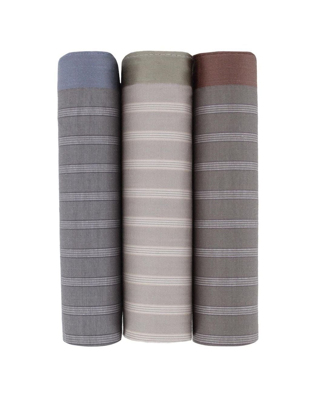 Trafalgar Gray Clark's Classy Patterned Cotton Handkerchiefs for men