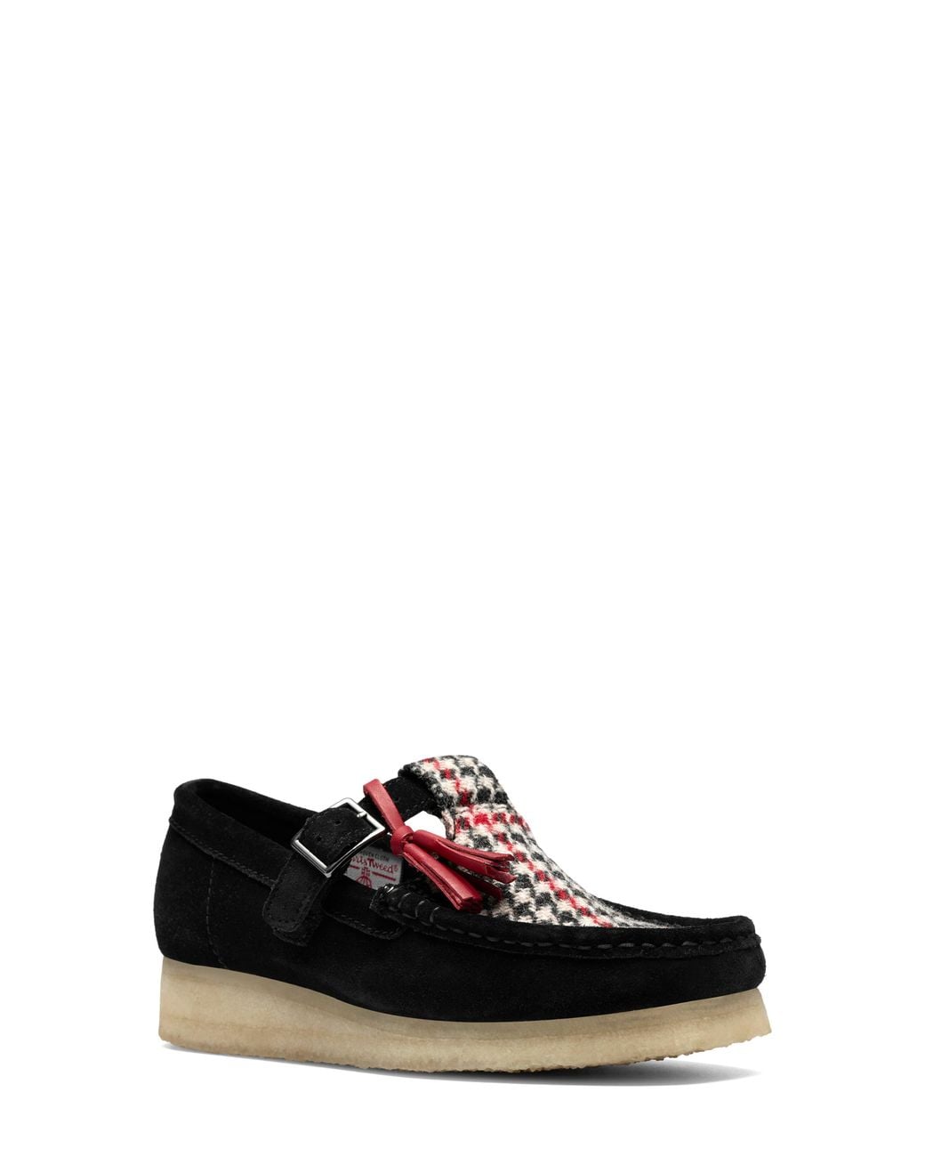 Clarks White Wallabbe T-Bar Loafer