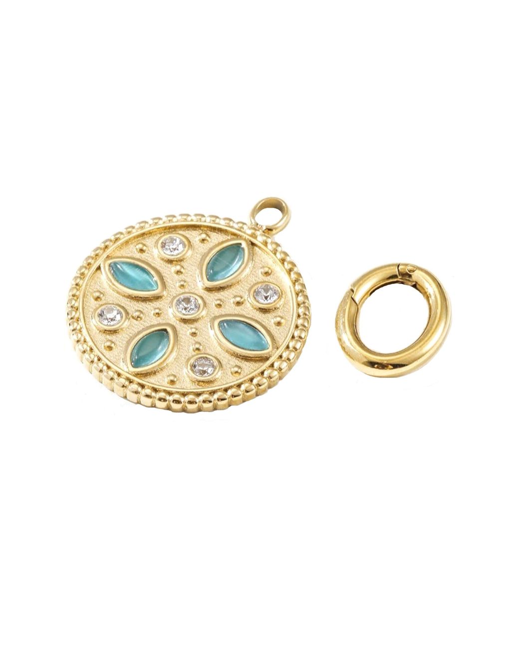 Jane Basch Multicolor Crystal Charm & Connector