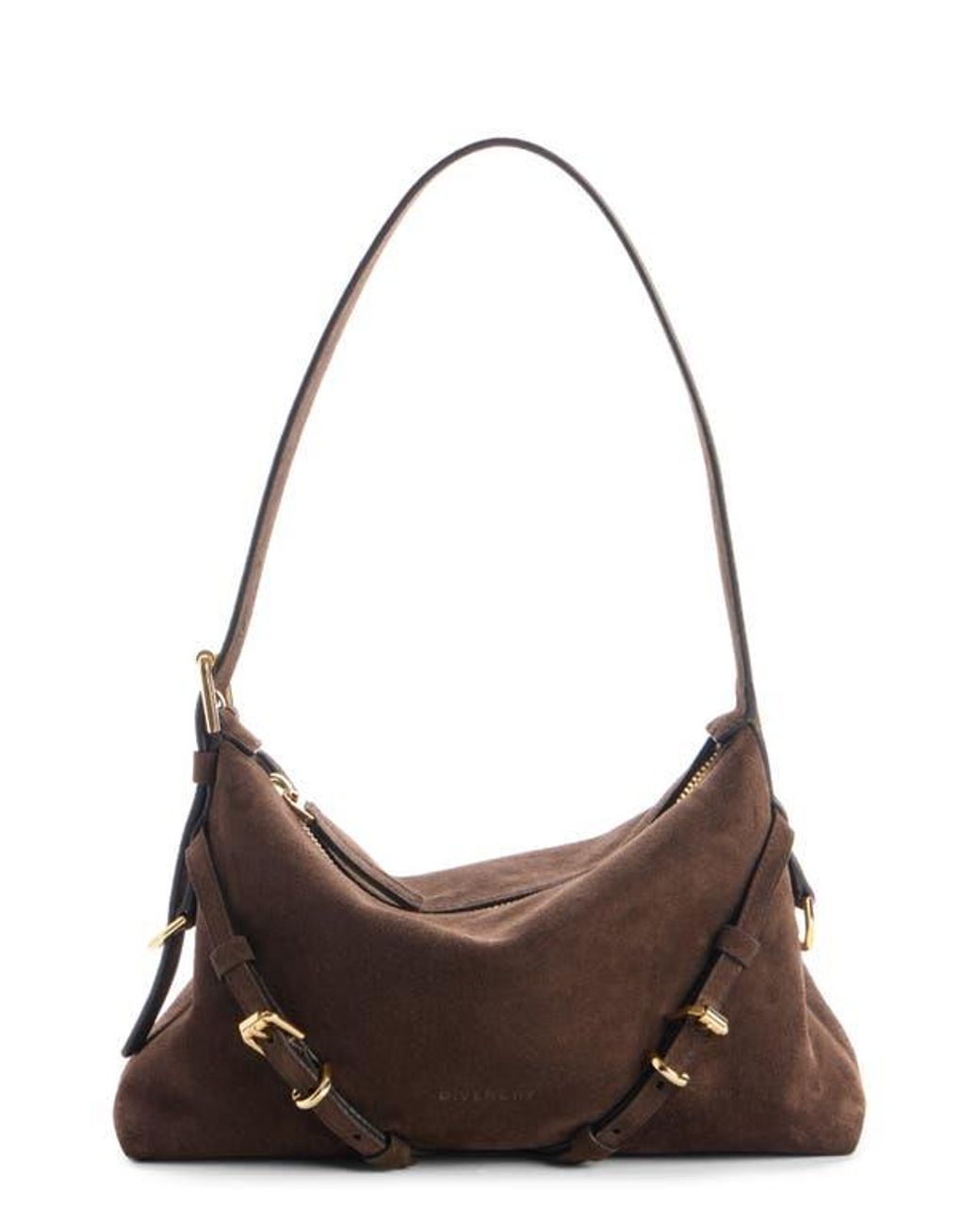 Givenchy Brown Mini Voyou Suede Shoulder Bag