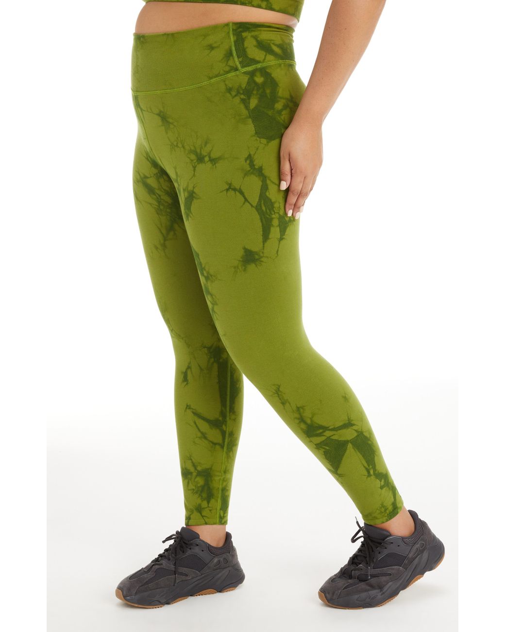 Lime Green Camo Leggings