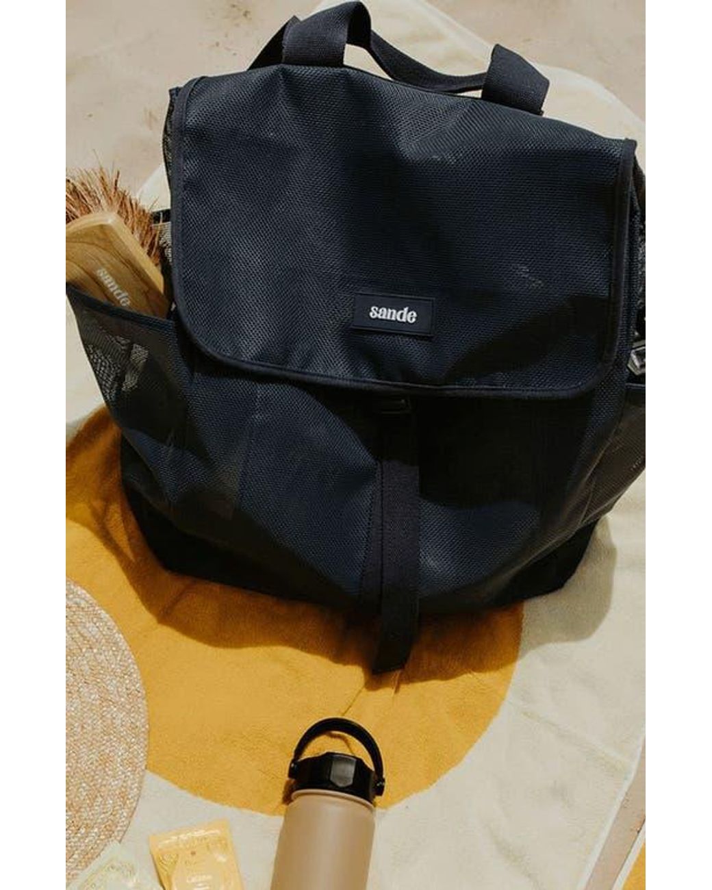 Sande Blue Beach Hauler Mesh Backpack