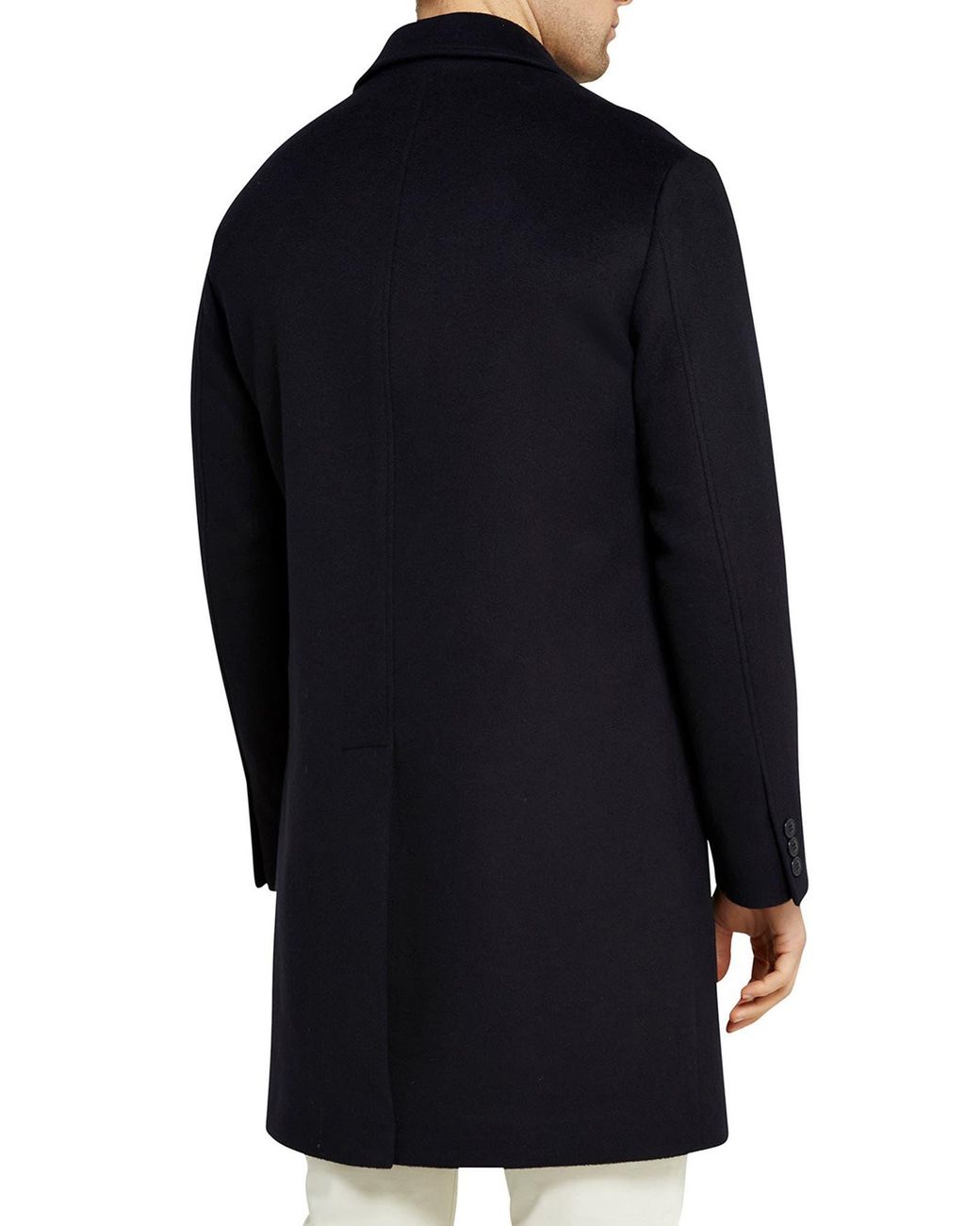Ted Baker Raydon Wool Coat in Blue for Men | Lyst
