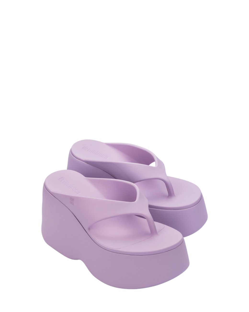 Melissa Purple Platform Wedge Flip Flop