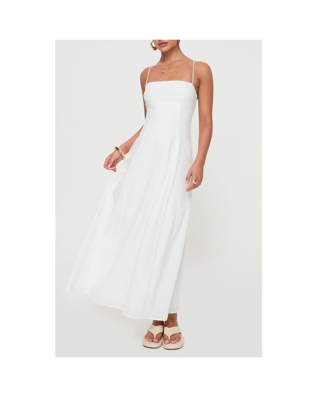 Princess Polly Brightwell Cotton Maxi Dress in White | Lyst Princess Polly Brightwell Cotton Maxi Dress in White | Lyst