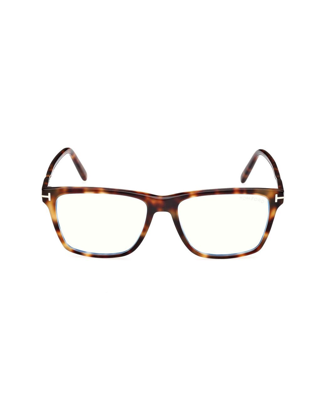 Tom Ford Brown 56Mm Square Light Blocking Glasses for men
