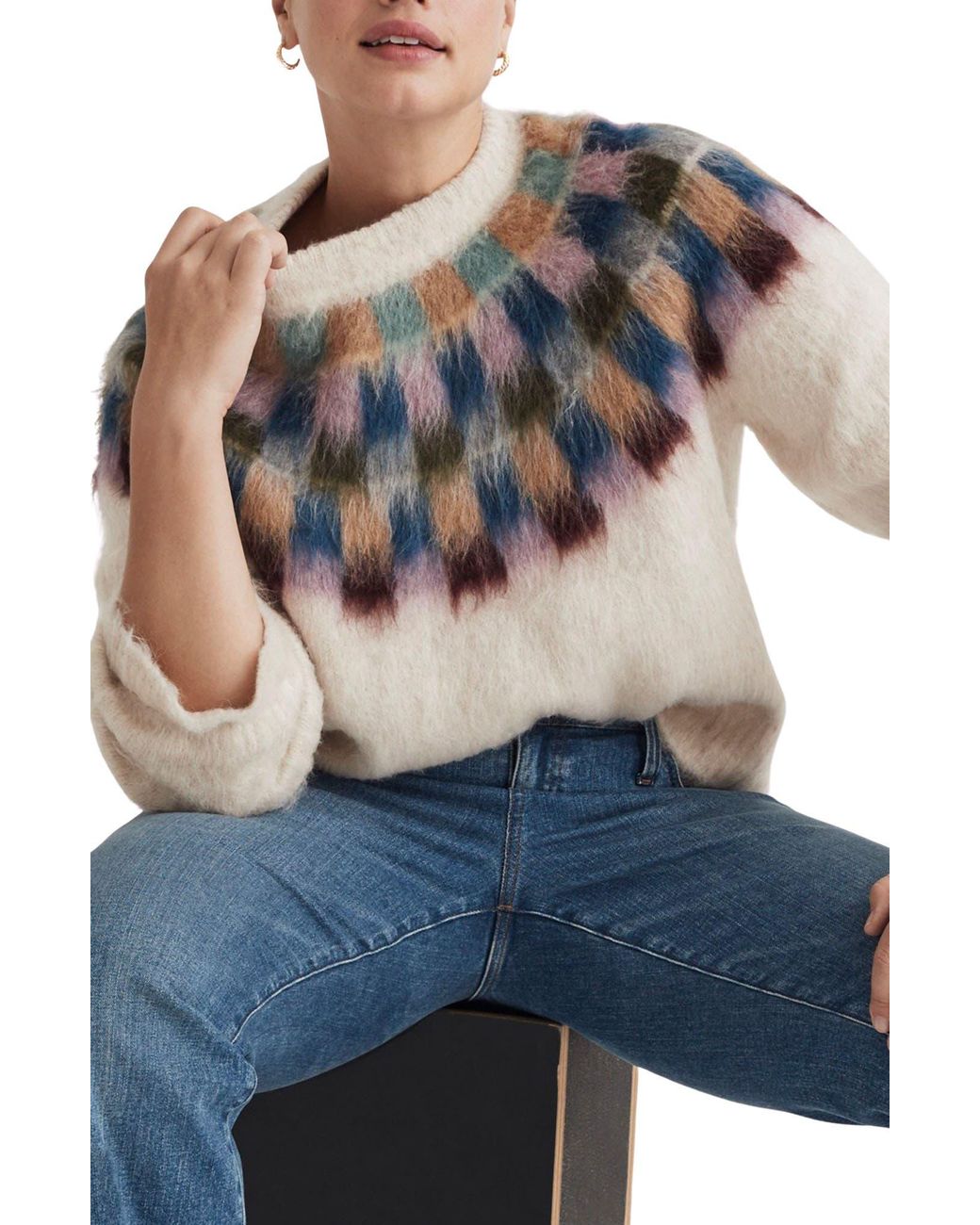 Madewell checkerboard deals sweater