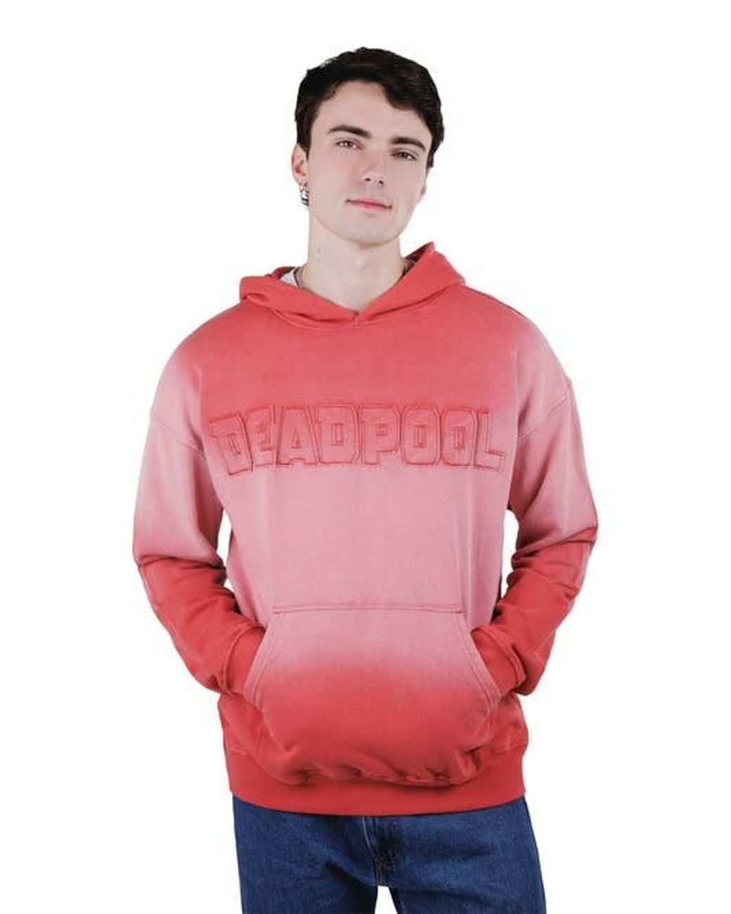 Marvel Red Deadpool & Wolverine Fleece Pullover Hoodie