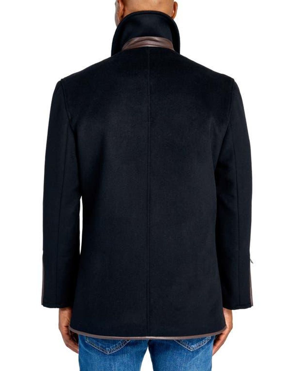 W.r.k. Blue Bern Wool Blend Peacoat for men