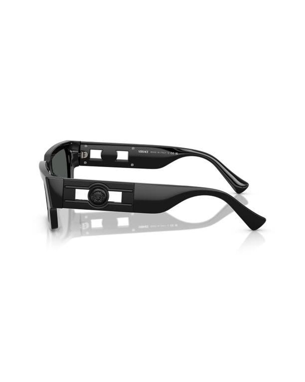 Versace Black 54Mm Rectangular Sunglasses for men