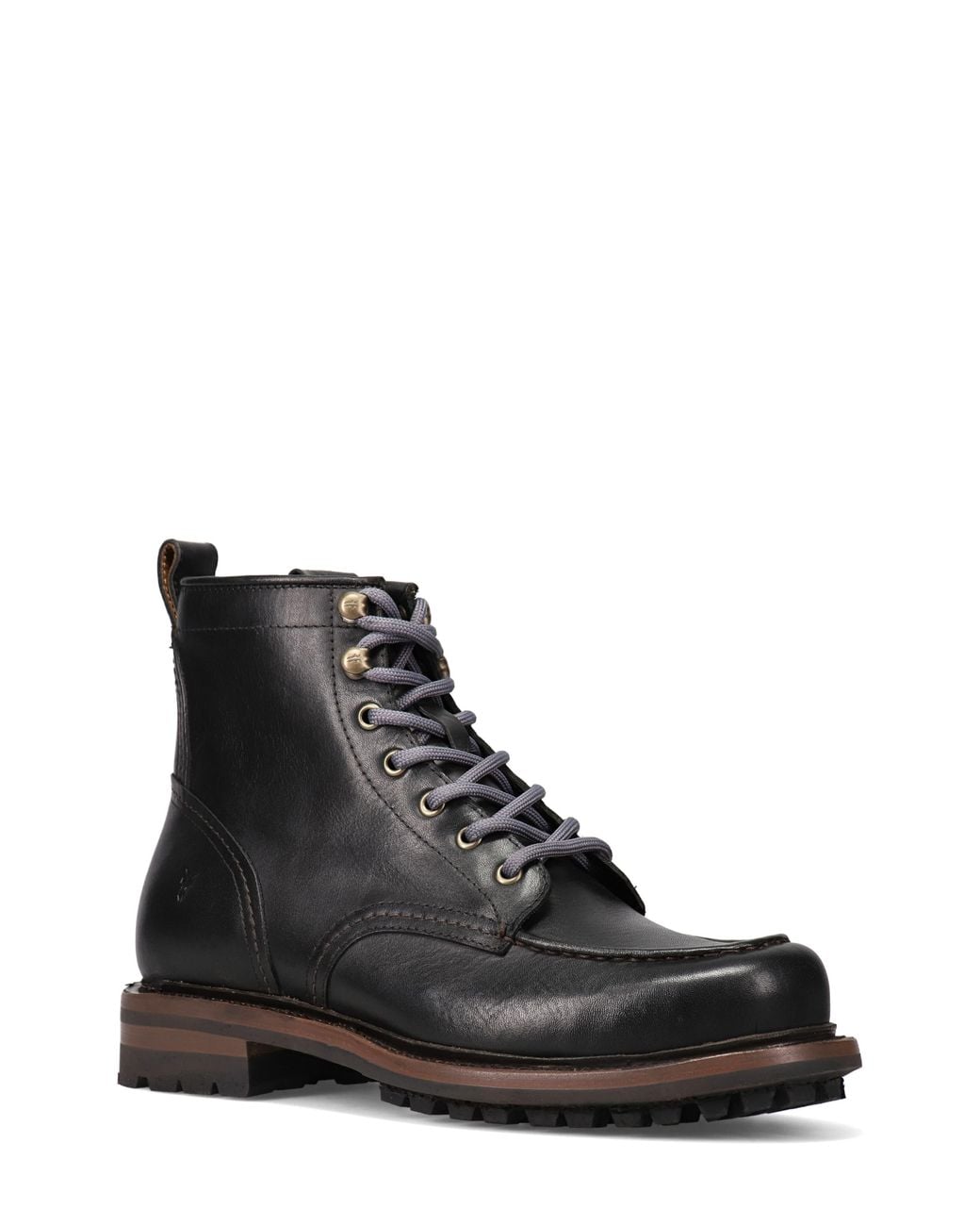 Frye Black Hudson Work Boot for men