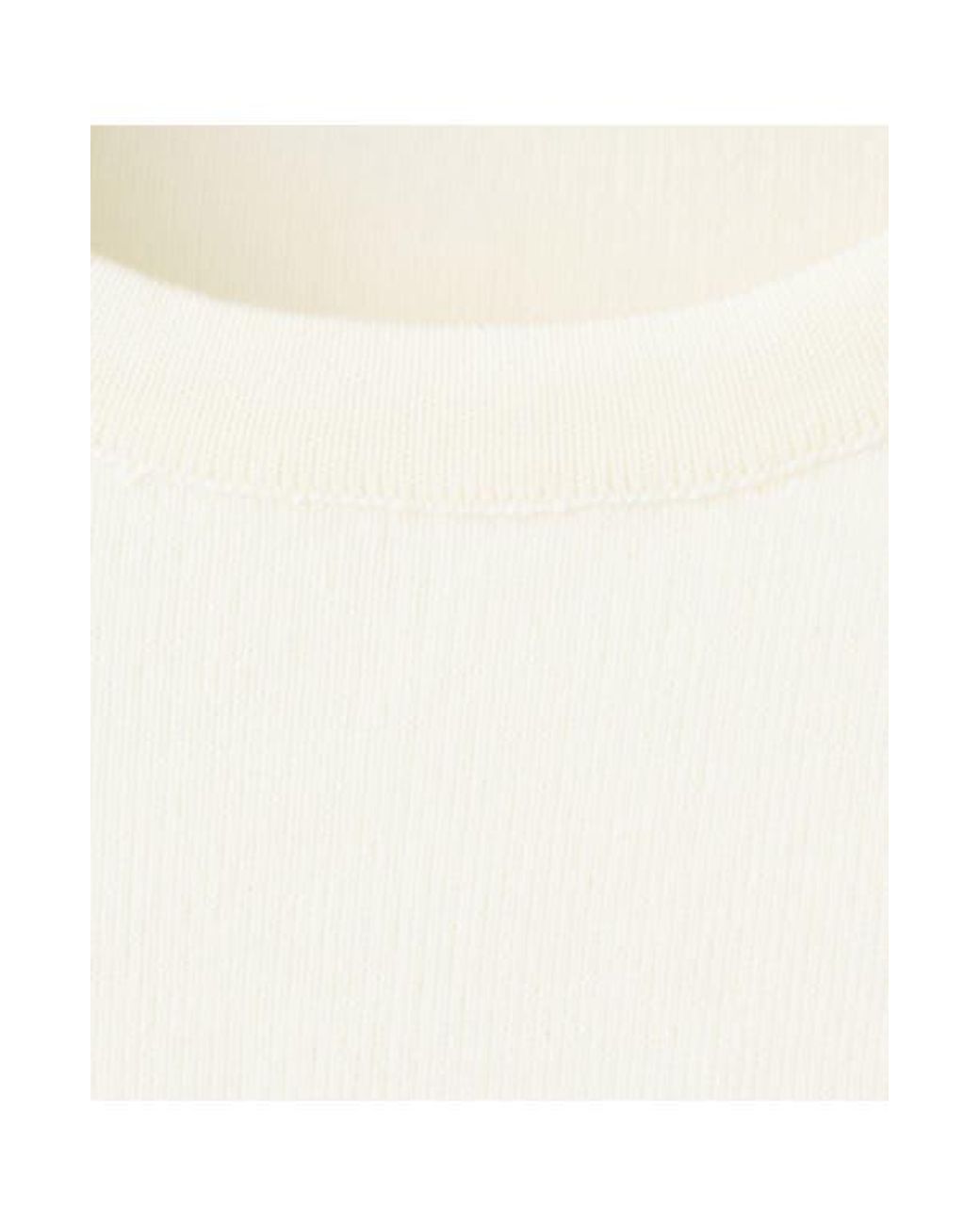 Mango White Button Cuff Sweater