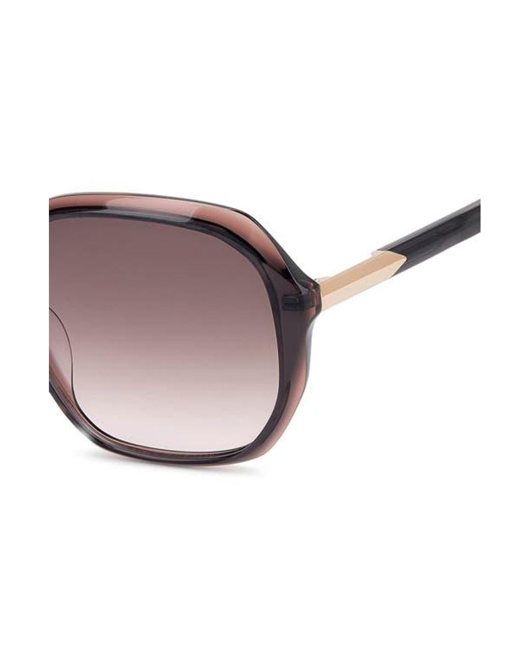 Fossil Brown 54Mm Gradient Rectangular Sunglasses