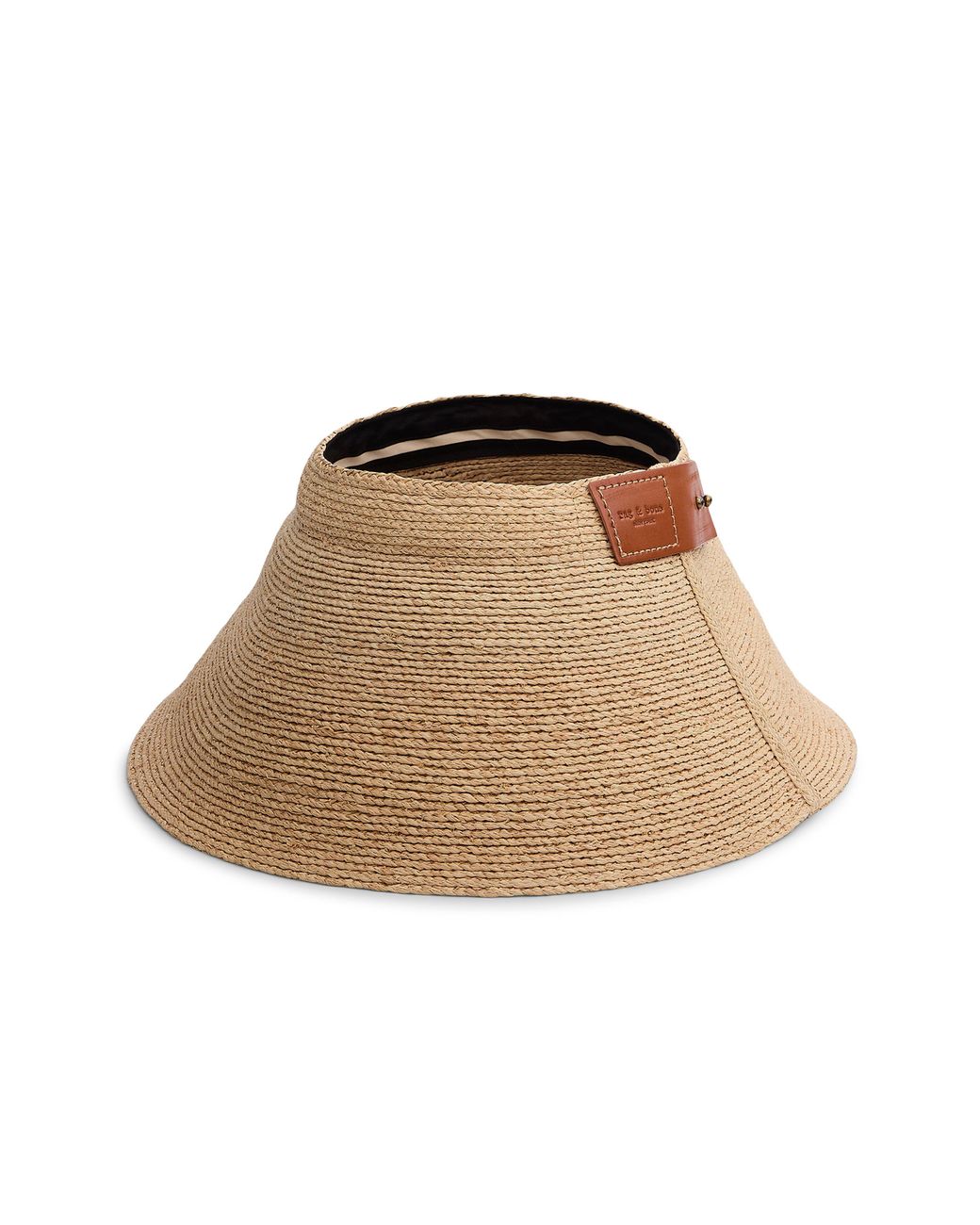 Rag & Bone Natural Meredith Rollable Raffia Visor