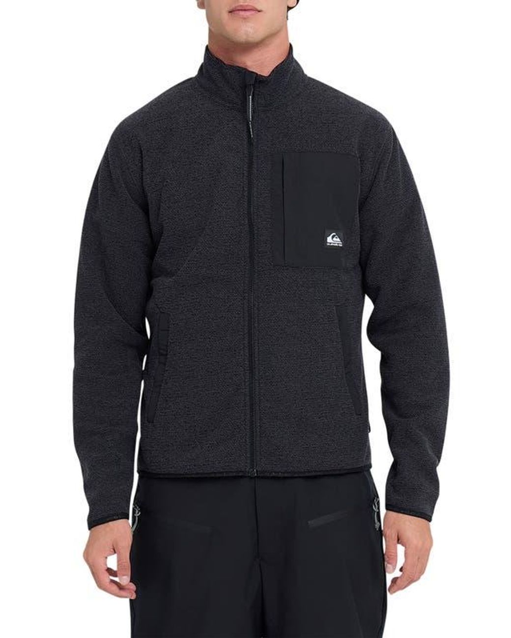 Quiksilver Blue Aker Front Zip Jacket for men