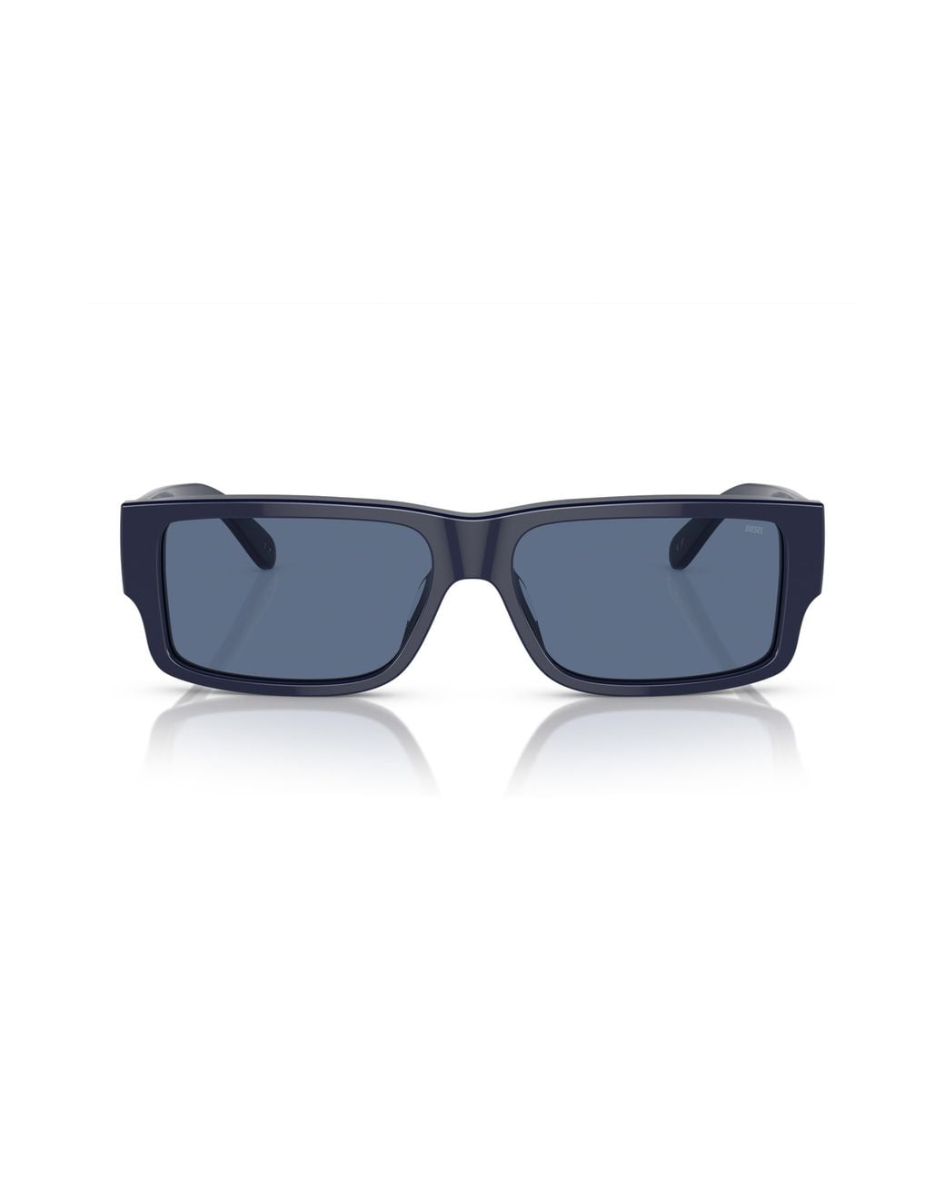 DIESEL Blue Geck-D 57Mm Rectangular Sunglasses for men