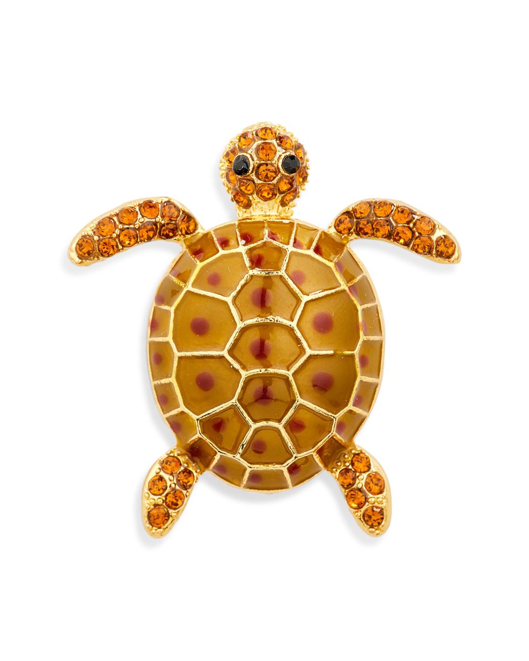 CLIFTON WILSON Metallic Turtle Lapel Pin for men