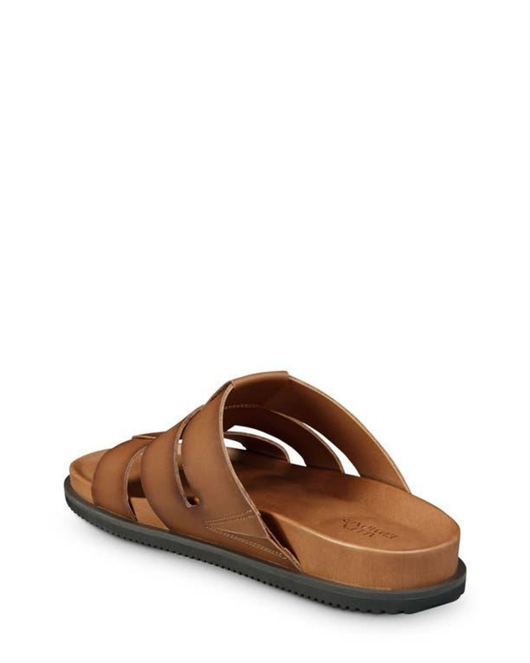 Allen Edmonds Brown Davis Slide Sandal for men