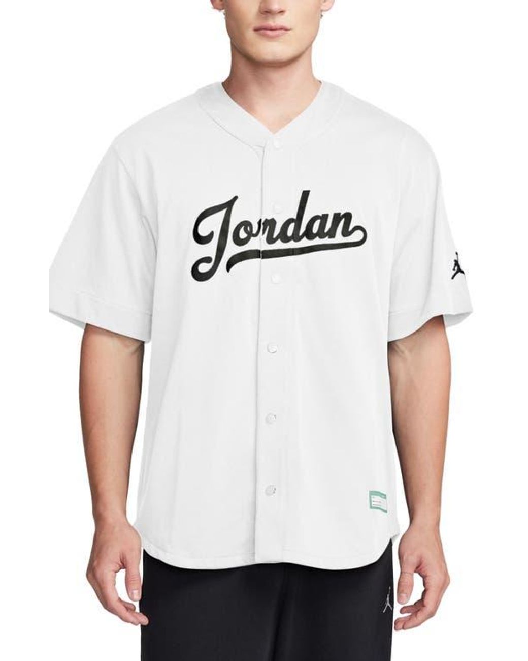 Nike Flight Mvp Snap Up Baseball Jersey in White for Men Lyst