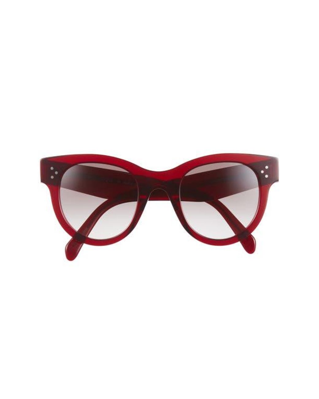 Celine Bold 3 Dots 48Mm Square Sunglasses in Red | Lyst display picture 1